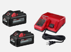 Milwaukee M18 48-59-1862s XC6.0 Ah 2X HIGH OUTPUT Batteries Charger Starter Kit