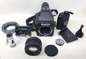 Mamiya 645E Rapid Pack Film Camera w/ 80mm f/2.8 Lens & Rapid Wind Grip GN401 