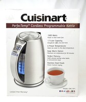 Cuisinart CPK-17 PerfecTemp Cordless Programmable Electric Kettle - NEW Open Box