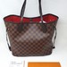 Louis Vuitton Neverfull MM Damier Ebene Bag w/ COA