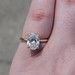 18K Yellow Gold Lab Created 2.05CT Oval Diamond Engagement Ring Size 5.25