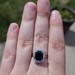 18K White Gold & Diamond Halo 3.17ct Sapphire Cathedral Cocktail Ring Size 8