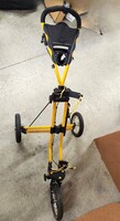 Sun Mountain Push Pull Golf Speed Cart 3-Wheel - Folding/Collapsible YELLOW
