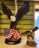 Large Eagle Statue (Glitter Globe Priced Separately)