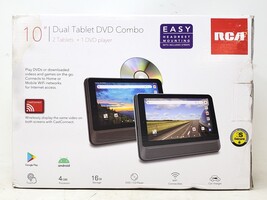 RCA 10" Dual Tablet DVD Combo w/ 2 Tablets + 1 DVD Player - New In Open Box