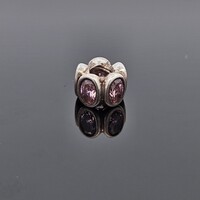 Pandora 925 Sterling Silver Oval Lights Pink Stone Charm Bead Spacer