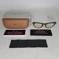 Ray-Ban Meta Headliner Smart Glasses GEN 1 Translucent Brown and Gray Box Case  
