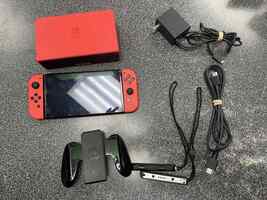 Nintendo Switch OLED Edition w/ Joycons, Dock, Cords & Accessories