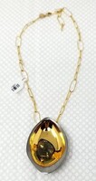Alexis Bittar Gold Teardrop Pendant Necklace w/ Chain
