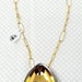 Alexis Bittar Gold Teardrop Pendant Necklace w/ Chain