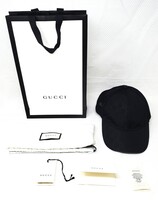  Legit Gucci GG Monogram Logo Nylon Mesh Back Baseball Cap Hat Black Size S
