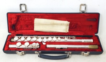 Sterling Music Products 26" Concert Flute – Silver Plated Student Model w/ Case 