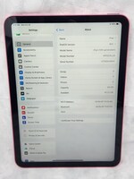 Apple iPad (10th Generation) A2696 64 GB, Wi-Fi, 10.9 in - Pink (MPQ33LL/A)