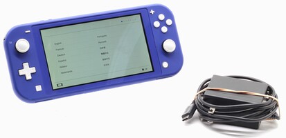 Nintendo Switch Lite HDH-001 Dark Blue w Charger Adapter 