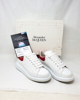 Alexander McQueen Oversized Sneaker - Size 38C - White/Lust Red - 553770WHGP7