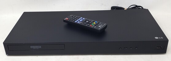 LG UBK80 4K Ultra HD 3D Blu-ray Disc Player w/ Remote - Tested And Works Great!