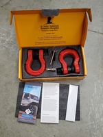 GearAmerica UBER Shackles (Red)  80,000 lb (40T) MBS & 20,000 lb (10T) WLL
