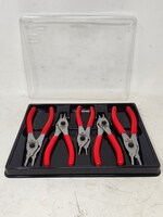 SNAP-ON TOOLS 5 pc Snap Ring Pliers Set (Red) SRPCR105 MADE IN USA