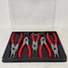 SNAP-ON TOOLS 5 pc Snap Ring Pliers Set (Red) SRPCR105 MADE IN USA