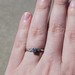 Vintage 14K White Gold Diamond Art Deco Engagement Ring .18TCW Size 6.75