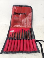 Snap On 11pc Punch and Chisel Set w/ Storage Pouch (PPC710BK)