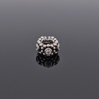 Pandora 925 Sterling Silver Clear Crystal Her Majesty Spacer Charm Bead