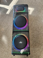 MaxPower THUNDER 12" MPD1272XB Extra Bass Speaker + Wireless Mic LED Lights