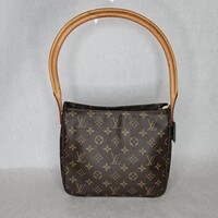 Louis Vuitton Monogram Looping MM Tote Bag Handbag Purse