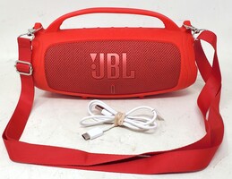 JBL Charge 5 Portable WiFi/Bluetooth Speaker w/ Charging Cord - Red