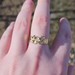 14K Yellow Gold Nugget Fashion Statement Ring Size 8.5