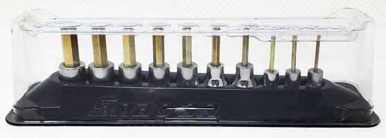 Snap-On 10 Piece Metric Standard Hex Bit Socket Set (2-10 mm) - 210EFTAMY
