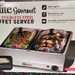 Elite Gourmet Gourmet 2.5 Qt. Stainless Steel Buffet Server with 2-Crocks