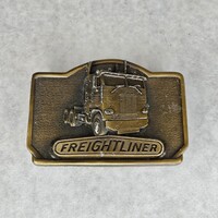 Vintage 1978 Tonkin Freightliner Corp Semi Truck Belt Buckle