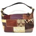Coach Holiday Patchwork Demi Hobo Handbag - Suede Signature Mini Purse