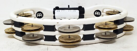 Meinl Percussion Traditional ABS Handheld Tambourine - White