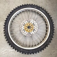 1995 ATK 250 Front Wheel Rim & Tire - Michelin 90/90-21 