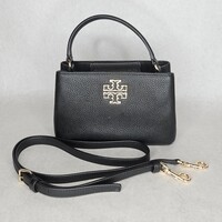 Tory Burch Black Britten Tote Bag Purse Crossbody