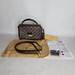 Louis Vuitton Damier Ebene Croisette Crossbody Handbag Purse with Strap