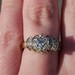  14K Yellow Gold 1/2CT Heart Cut Diamond Staircase Engagement Ring Size 7  