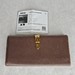 Vintage Gucci Brown Leather Long Wallet Bifold Card Holder