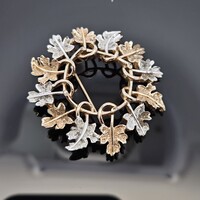 Sarah Coventry Costume Jewelry Leaf Brooch Pin