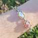 Sarah Coventry Costume Jewelry Multi Colored Stone Bracelet 7.5 Inches