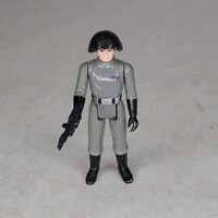 Gray Storm Trooper Soldier Commander w/ Gun GMFGL 1977 Kenner Figurine