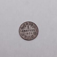 1871 German 1 Kreuzer Coin Germany 