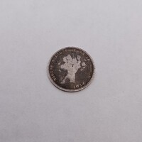 UK Great Britain British Three Pence 1883 Victoria Coin 