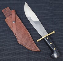 CASE XX USA Bowie Fixed Blade Hunting Knife w/ Leather Sheath