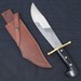 CASE XX USA Bowie Fixed Blade Hunting Knife w/ Leather Sheath
