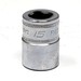 Vintage Snap On FM15 - 15mm, Metric Shallow, Chrome Socket 3/8” Dr 12-Pt USA