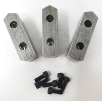 Lathe Chuck Soft Top Jaws - Set Of 3 w/ Screws