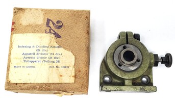 Unimat DB/SL Lathe Indexing & Dividing Attachment - Ref. No. 1260/24 (#48 Plate)